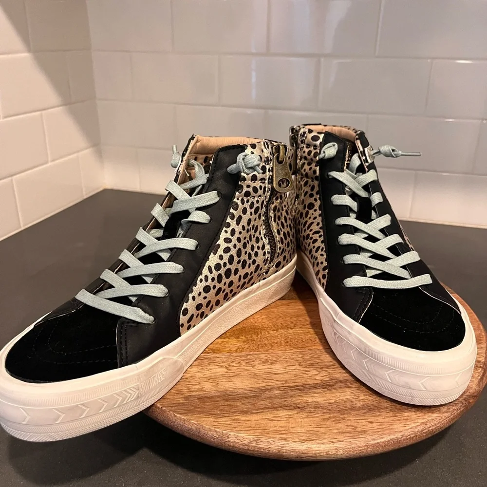 NWT/NWB Vintage Havana Revenge Leopard Print High-Top Sneakers - Picture 2 of 9